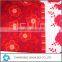Best selling products red and white flower print fleece fabric