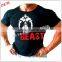 custom the high quality plain bodybuilding t-shirts for men