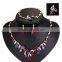 2016 Fashion Popular Special Leaves Shape Grade AAA Crystal Beautiful Jewelry Set