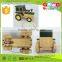 OEM/ODM Newest Design Mini John Deere's Car Wooden Pulling Toy for Sale