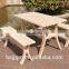 oudoor wooden curved patio furniture