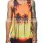 polyester/cotton tank tops/100% polyester material tank tops,elaste mateial tank tops