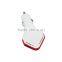 Promotional Dual port USB Car charger for 1A 2.1A/ PS-C09
