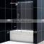 Stainless Steel Sliding Shower Glass Door Single Roller