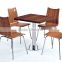 Newest design! Tell World produce restaurant Furniture artificial marble high end modern restaurant table GZH-G725+T511