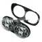 5-3/4" 5.75 inch Dual LED Projection Daymaker Headlight For Harley Road Glide 2004-2013 Street Glide 6 Pcs Bulb