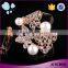 Women accessories jewelry pearl zinc alloy rhinestone butterfly shaped animal scarf clip brooch