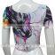Sports Crop Top With Custom Design Sublimation Printing