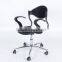 factory wholesale fabric lift swival armrest office chair with castors 1006e