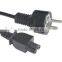 Factory price European standard EU 2 pin plug power cord 303 inline with switch