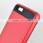 Custom elegant red silicone pc phone case