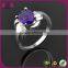  Copper Cubic Zirconia Gem Rings