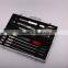 Grill Heat Aid Stainless Steel Grilling Accessories Set Complete Tool Kit with Fork, Tong, Brush, Spatula, Skewers
