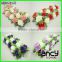 Home and wedding decoration 18 heads colorful artificial rose flower boat wedding decoration