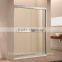 Straight tempered glass pannel corner shower door