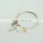 Cheapest hot sale bangles with pendant 925 silver snap bracelet
