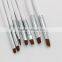 7 in 1 Cheap Simple 7PCS Different Nylon Hair Wood Nail Brush Set