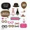 36 pcs Wedding Photo Booth Props Party Decorations Supplies Mask Mustache