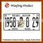 Customized European size license plate / promotional metalic license plate