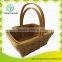 Weaving fruit basket with embossing and handle