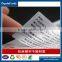 anti-counterfeit customized printing permanent adhesive matt silver pet label