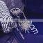925 silver star shape jewelry double two finger band rings for women