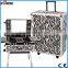Pink Trolley Crocodile Makeup Case With Lights Rolling Makeup Case