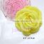Satin singed burning rose flower - artificial silk fabric chiffon flowers wedding hair accessories Wholesale