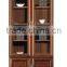 Classical two three four door MDF with cherry wood veneer office file cabinet bookcase