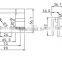 Profile Hinge Aluminum Door Hinge Small Glass Door Hinges for Aluminum Window Door