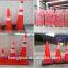 China Interlock 30cm/45cm/70cm/90cm black base fluorescent traffic cones