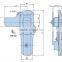 AB401 Zinc alloy electrical metal cabinet sliding door handle plane lock for switchgaer