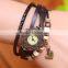 In Stock Women's Ladies Girls Retro Charming Xmas Party Brithday Gift Heart Dress Quartz Wrist Hand vintage leather lady watch