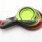 4pcs sets kitchen cooking Collapsible folding Silicone measuring cups and spoons