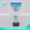 See-through plastic tube with flip top cap for packaging cosmetics