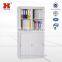 upper sliding glass door metal file cabinet/steel filing cabinet