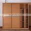 Scientific internal structure bedroom closet wood wardrobe cabinets