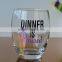 Transparent blown scotch whisky glass cup/rock whisky