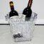 Transparent plastic ice bucket