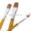 Hot Sale 6pcs Filbert Wooden Handle Horse Hair Bristle Professional Artist Oil Painting Brush Set for Artist Oil Painting