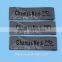 classtic brand name taffeta woven label with end fold
