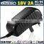 18V 2A Power Adapter 18V AC DC Adapter 36W Switching Power Supply 100V-240V