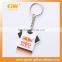Famous Brand Own Designs Custom Rubber Promotional Keychain