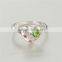 Fashion Silver Jewelry New Model Wedding Handmade Heart Ring