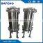 Stainless steel side entry bag filter