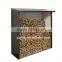 2016 best design multifunctional log storage shed for outdoor garden use