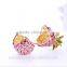 Wedding take away gifts artificial diamante mini metal pineapple figurine