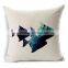 hot sale Linen throw pillow with printed STPC030