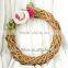 Christmas wicker heart-shape wreath & Wicker hanging heart & wicker Christmas crafts