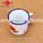 cheap white enamel camping mug wholesale